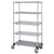 Quantum M1836CG46-5 36" W x 18" D x 69" H Chrome Plated 5 Shelves Mobile Cart