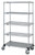 Quantum M1848CG47-5 48" W x 18" D x 80" H Chrome Plated 5 Shelves Mobile Cart