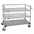 Quantum WRSC3-42-2460FS 48" H x 60" W x 24" D 3 Shelves 1 U Shaped Handle Open Base Utility Cart
