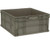 Quantum RSO2422-11 24" W x 22.5" D x 11" H Gray Polyethylene Stacker Straight Wall Container