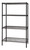 Quantum WR74-1442BK 42" W x 14" D Epoxy Coated Wire Shelving Starter Kit