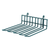 Quantum SG-UH10P 10.5"W x 11"D x 4.25"H Green Epoxy Antimicrobial Store Grid Large Utensil Holder
