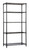 Quantum WR74-1454BK-5 54" W x 14" D Epoxy Coated Wire Shelving Starter Kit