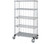 Quantum MD2448C46RE-5 48" W x 24" D Chrome 5 Shelves Mobile Enclosure Cart