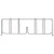 Quantum DIV21S 21" D x 8" H 304 Stainless Steel Wire Shelf Divider