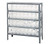 Quantum 1839-203CL 12" D x 36" L x 39" H Galvanized Steel Finish Heavy Duty Shelving Unit
