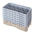 Cambro 10HS1114184 10" x 19 3/4" x 13 3/4" Beige 10 Compartments Half Size with 6 Extenders Camrack Glass Rack - 2 Cases