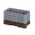 Cambro 17HS800167 10" x 19 3/4" x 10 1/2" Brown 17 Compartments Half Size with 4 Extenders Camrack Glass Rack - 2 Cases
