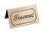 Cal-Mil 273-11 5"W Gold/Black Plastic Reserved Message Tent