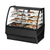 True TDM-DZ-48-GE/GE-B-W 48.25" W White and Black Finish with Curved Glass Dual Zone Display Merchandiser - 115 Volts