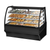True TDM-DC-59-GE/GE-B-W 59.25" W Black Powder Coated with Curved Glass Dry Non-Refrigerated Display Merchandiser - 115 Volts