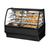 True TDM-DZ-59-GE/GE-S-S 59.25" W Stainless Steel with Curved Glass Dual Zone Display Merchandiser - 115 Volts