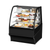 True TDM-R-36-GE/GE-B-W 36.25" W White and Black Finish with Curved Glass Refrigerated 3 Shelves Display Merchandiser - 115 Volts