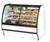 True TGM-DZ-59-SC/SC-W-W 59.25" W White Finish with Curved Glass Dual Zone Glass Merchandiser - 115 Volts
