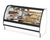 True TGM-DZ-77-SC/SC-W-W 77.25" W White Finish with Curved Glass Dual Zone Glass Merchandiser - 115 Volts