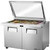 True TSSU-48-18M-B-FGLID-HC~SPEC3 48.38" W Two Section SPEC SERIES® Mega Top Sandwich/Salad Unit - 115 Volts