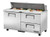 True TSSU-60-16D-2-HC~SPEC3 60.38" W Two Section SPEC SERIES® Sandwich/Salad Unit - 115 Volts