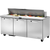 True TSSU-72-18-HC~SPEC3 72.38" W Three Section SPEC SERIES® Sandwich/Salad Unit - 115 Volts