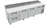 True TPP-AT-119D-2-HC 119.25" W Stainless Steel Cover Four Section Pizza Prep - 115 Volts