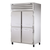 True STG2DT-4HS-HC SPEC SERIES 52.63" W Stainless Steel Solid Half-Size Hinged Door Two-Section Reach-In Refrigerator and Freezer - 115 Volts