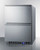 Summit SPR627OS2D 24" W Stainless Steel Outdoor Drawer Refrigerator - 115 Volts