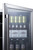 Summit SCR611GLOS 23.63" W Stainless Steel Hinged Refrigerated Merchandiser - 115 Volts 1-Ph