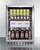 Summit SCR611GLOS 23.63" W Stainless Steel Hinged Refrigerated Merchandiser - 115 Volts 1-Ph