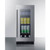 Summit ALBV15CSS 14.75" W Stainless Steel Hinged Door Undercounter Beverage Center - 115 Volts 1-Ph