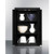 Summit CAB12TALLBLK 12" W x 12" D x 18" H Black Metal 2 Hinged Door Wall Cabinet