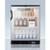 Summit SCR600BGLBINZ 23.63" W Black Accucold Nutrition Center Refrigerator - 115 Volts