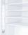 Summit ADA404REF 19.75" W White Accucold Medical Undercounter All-Refrigerator - 115 Volts 1-Ph