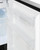Summit ALRF49BSSTB 19.88" W Black Stainless Steel Undercounter Refrigerator-Freezer