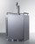 Summit BC74OSCOM 5.6 Cu. Ft. Stainless Steel Indoor or Outdoor Draft Beer Cooler Dispenser