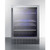 Summit SCR2466BCSS 23.5" W Stainless Steel Beverage Merchandiser - 115 Volts