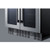 Summit ALFD24WBVCSS 24" W Stainless Steel Double Section Glass Door Wine or Beverage Center - 115 Volts