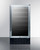 Summit SWC1840BCSS 17.75" W Stainless Steel Single Section Glass Door Wine Cellar - 115 Volts