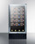 Summit SWC1840BCSS 17.75" W Stainless Steel Single Section Glass Door Wine Cellar - 115 Volts