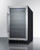 Summit SWC1840BADA 17.75" W Black Single Section Glass Door Wine Cellar - 115 Volts