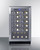 Summit SWC1840BADA 17.75" W Black Single Section Glass Door Wine Cellar - 115 Volts