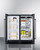 Summit FFRF3070BL 29.5" W Black Built-In Undercounter Refrigerator and Freezer - 115 Volts