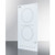 Summit CR2B15T2W White Schott Ceramic Glass Top Two Burner Electric Radiant Cooktop - 115 Volts