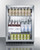 Summit SCR610BL 23.63" W Black Hinged Beverage Merchandiser - 115 Volts 1-Ph