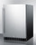 Summit SPR627OS 24" W Black Stainless Steel 4.6 Cu. Ft. Outdoor All-Refrigerator - 115 Volts