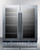 Summit SWBV3067B 29.5" W Black Double Section Glass Door Undercounter Wine Cellar - 115 Volts