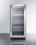 Summit SCR1536BGCSS 14.75" W Stainless Steel Hinged Beverage Merchandiser - 115 Volts 1-Ph