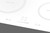 Summit SINC4B242W 24" W EuroKera Glass Surface White Finish Four Burner Drop In Induction Cooktop - 240 Volts