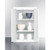 Summit CAB1218TALLWH 12" W x 12" D x 18" H White Metal 2 Hinged Door Wall Cabinet