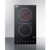 Summit CR2B15T1B Black Schott Ceramic Glass Top Two Burner Electric Radiant Cooktop - 115 Volts