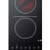 Summit CR2B15T1B Black Schott Ceramic Glass Top Two Burner Electric Radiant Cooktop - 115 Volts