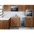 Summit MHOTR24SS 1.34 Cu. Ft. Stainless Steel and Black Exterior Light Duty Over-the-Range Microwave Oven - 115 Volts
